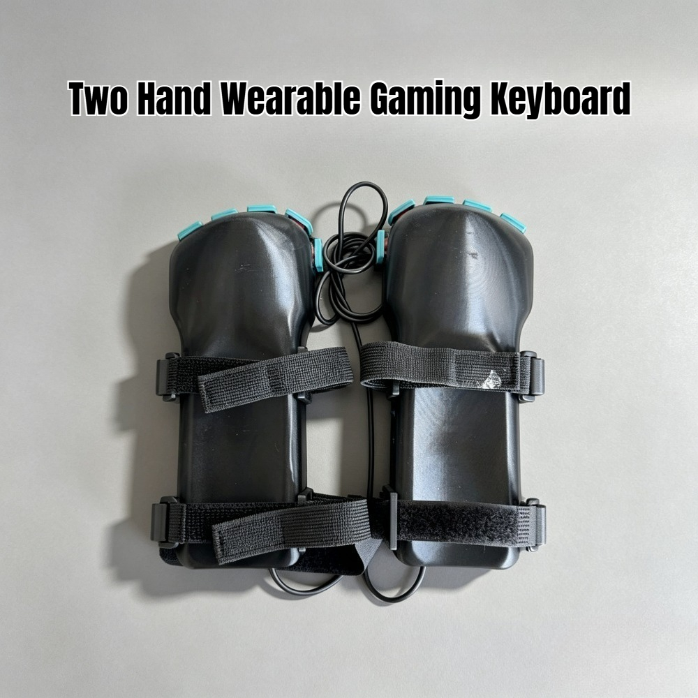Laptop Accessories 3D Print - Draagbaar gamingtoetsenbord voor beide handen, op