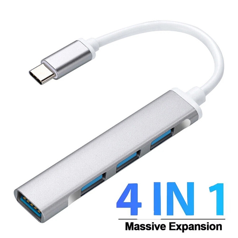 Laptop Accessories Gadgets - 4-in-1 Type-C Extender Hub 4-poorts USB