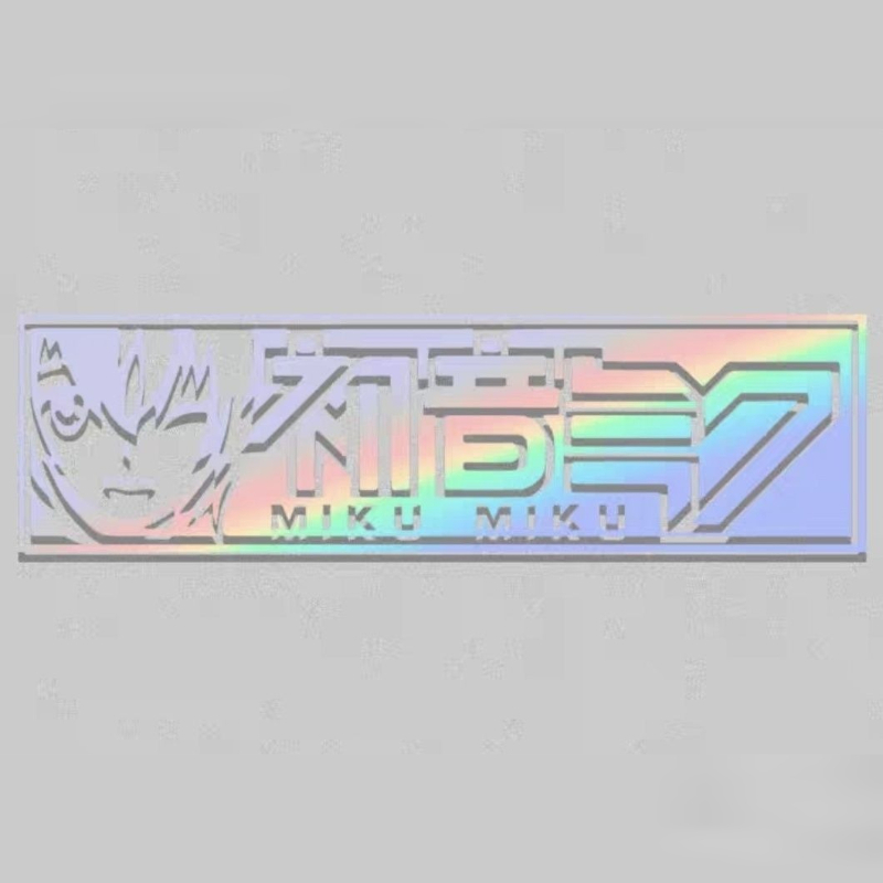 Laptop Accessories Gadgets - Anime Hatsune Miku Kleur reflecterende stickers