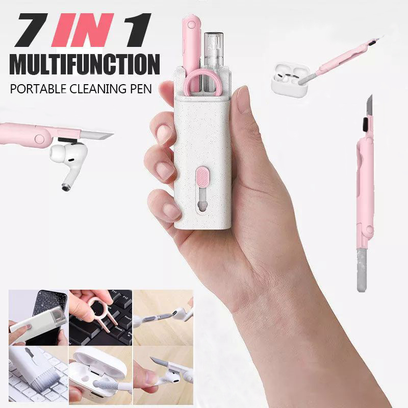 Laptop Accessories All Gadgets - 7-in-1 Elektronische Reinigingspen Multitool Reinigingsset Reinigingsborstelset