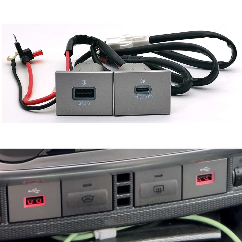 Usb C Power Adapter - 12 V/24 V Autolader Socket Dual