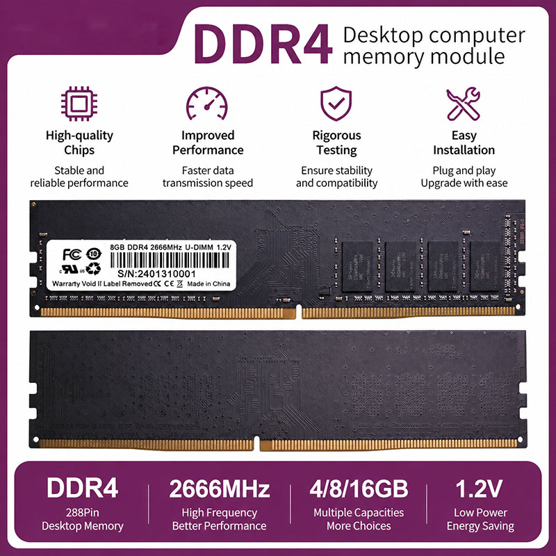 DDR4 RAM 4GB 8GB 16GB PC4 Desk - Memory Ram Upgrade recensie en prijs