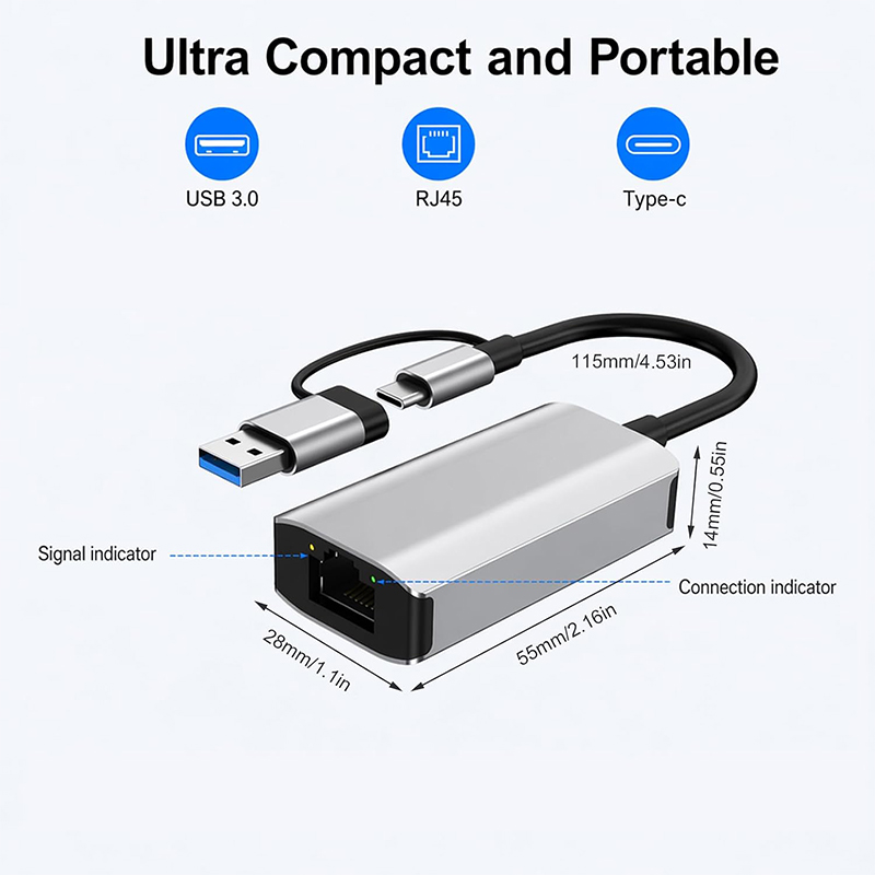 2,5G (2500 Mbps) USB 3.0 Type- - Laptop Accessories Gadgets recensie en prijs