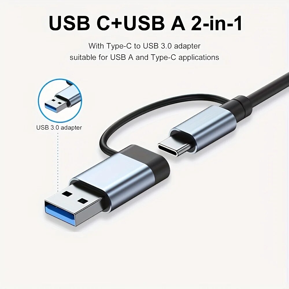 2-in-1 USB3.0 Hub 7-poorts Typ - Laptop Accessories Gadgets recensie en prijs
