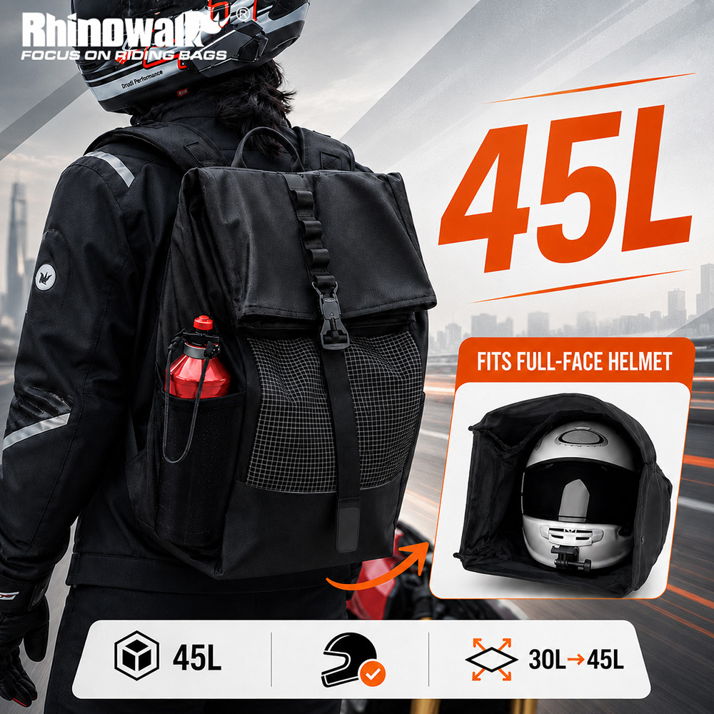 Rhinowalk Motorhelm Rugzak 45l - Laptop Accessories Bag recensie en prijs